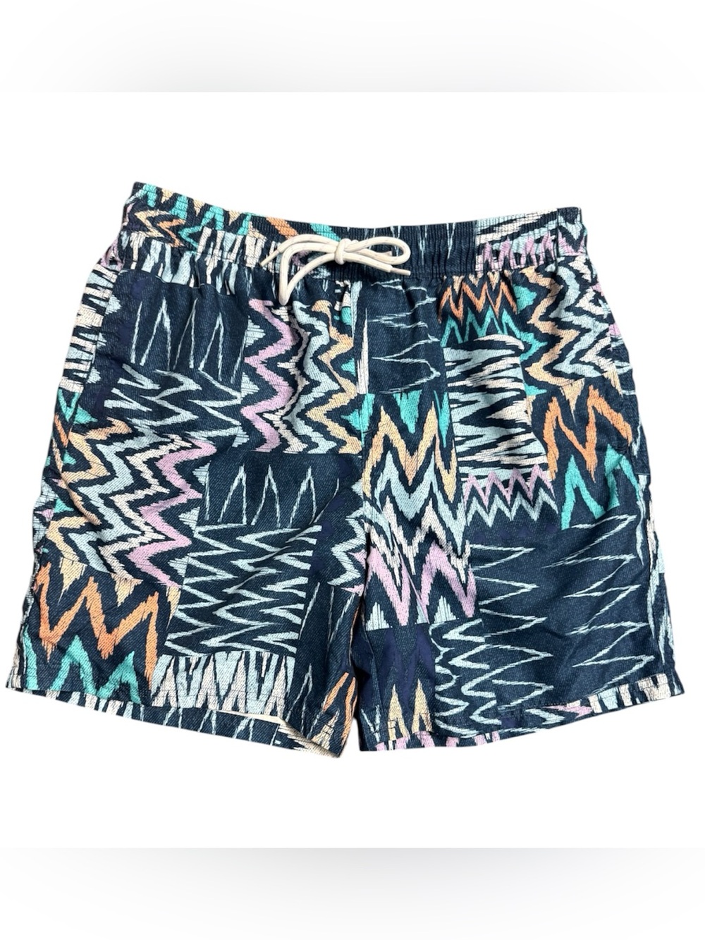 No Boundaries Men's Swim Shorts in Teal and Navy size medium board shorts